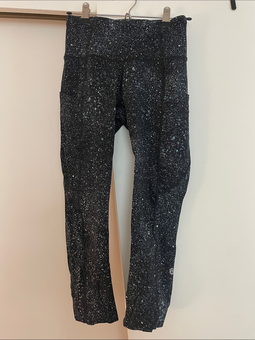 lululemon athletica Kids Black Speckle Print Leggings